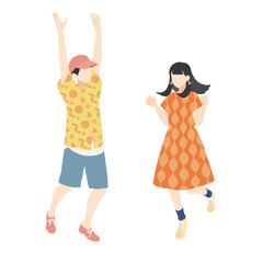 盛り上がっている人