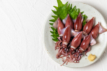 新鮮なホタルイカ