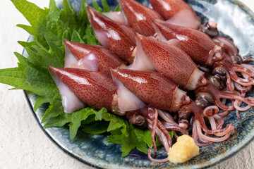 新鮮なホタルイカ