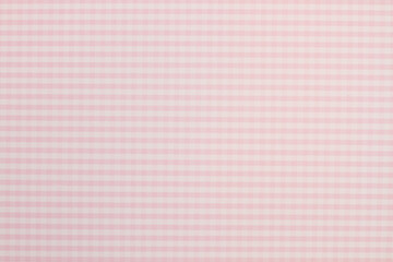 Fondo textura a cuadritos rosa pastel y blanco. Vista de cerca. Copy space