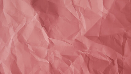 Pink crumpled paper texture for background with copy space for image or text 