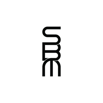 sbm letter original monogram logo design