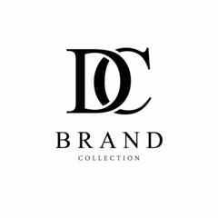 Letter DC vector logo design symbol  icon emblem