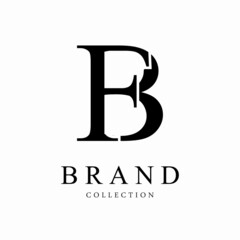 Letter FB vector logo design symbol  icon emblem