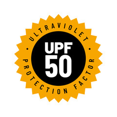 UPF icon. Ultraviolet Protection Factor sign. Ultra violet sunrays protection symbol. Vector illustration.