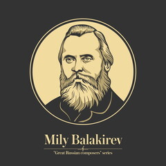 Great Russian composer. Mily Balakirev was a Russian composer, pianist, and conductor known today primarily for his work promoting musical nationalism and his encouragement of more famous Russian comp