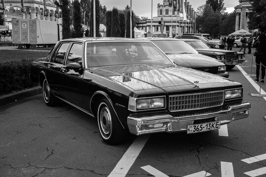 Chevrolet Caprice 2th restyling Old cars at Old car land festival Kiev Ukraine october 2018