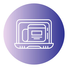 Fototapeta premium laptop and news