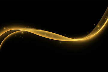 Obraz premium Shimmering waves with light effect isolated
