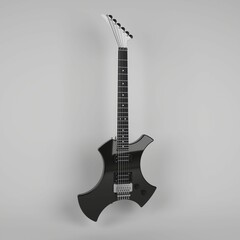 electric guitar on black