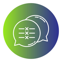 text wrong and chat bubble