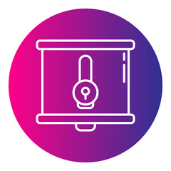 presentation and padlock