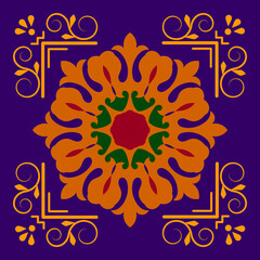  Sample ethnic, folk, geometric, mosaic ornament, pattern for fabrics, interiors, ceramics and furniture in the Arabian style.