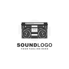 sound logo concept design template or vector illustration