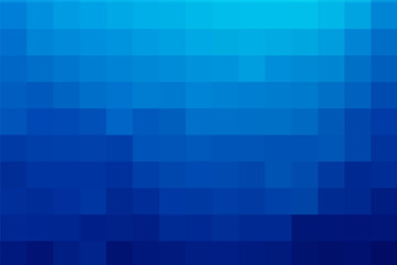 Gradient blue background. Geometric texture of light-dark blue squares. Abstract sea backdrop. The substrate for branding, calendar, postcard, screensaver, wallpaper, poster, banner, cover, website