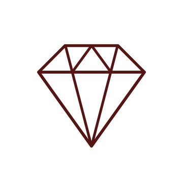 diament, brylant, oznacza luksys, prestiż , bogacrwo , ikona wektorowa