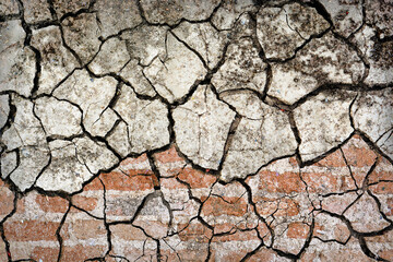 old red brick wall texture background