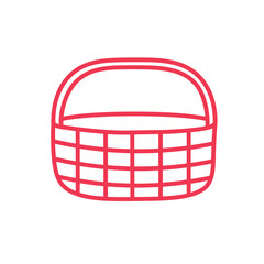 basket logotype grocery store logo basket icon for web design or company isolated vector illustration Eps Ai