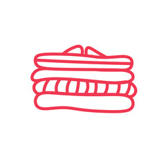 pile of clothes logotype clothing store logo clothes icon for web design or company isolated vector illustration Eps