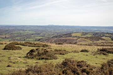 Fototapeta na wymiar Clee hills of England.