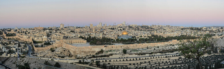 Dawn on the Temple Mount.