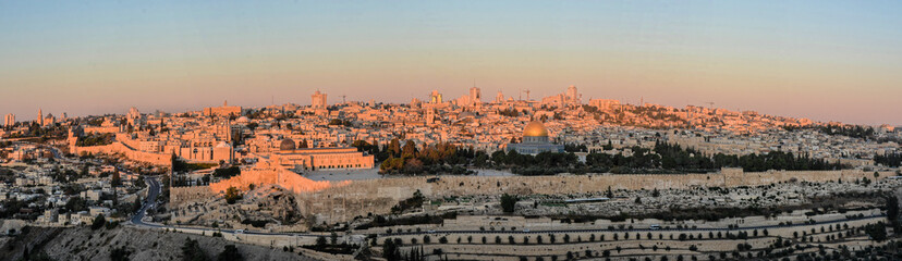 Dawn on the Temple Mount.
