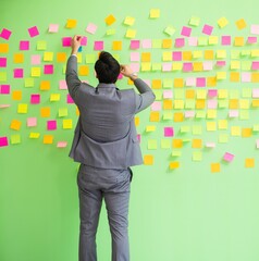 Businessman with many conflicting priorities