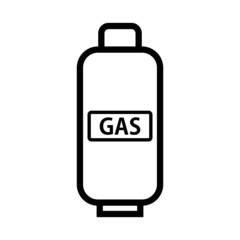 Propane gas can icon. Vector.