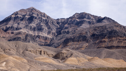 mountain formation in Death Valley