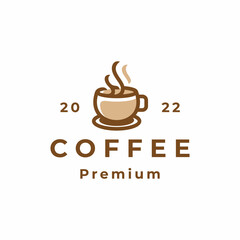 Line art Mug for Coffee Logo Icon Design Template
