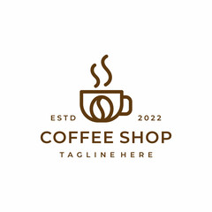 Obraz na płótnie Canvas Line art Mug for Coffee Logo Icon Design TemplateLine art Mug for Coffee Logo Icon Design Template