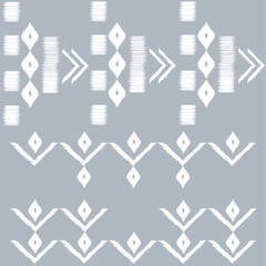 white elephant pattern on indigo background