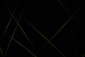 Abstract black with gold lines, triangles background modern design. Vector illustration EPS 10.