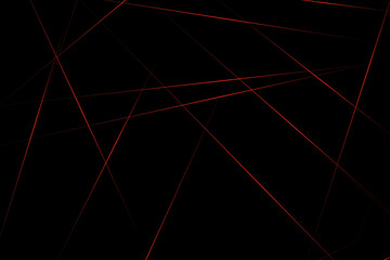 Abstract black with red lines, triangles background modern design. Vector illustration EPS 10.