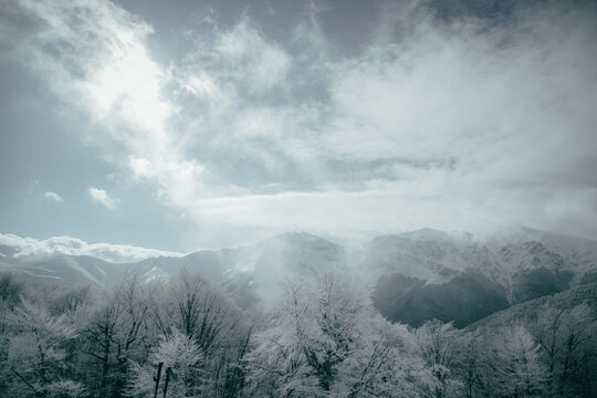 fog over the mountains © jivkomanev