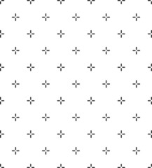 Vector cross stich plus seamless pattern, geometric background. Aim seamless patern. Stock vector illustration.