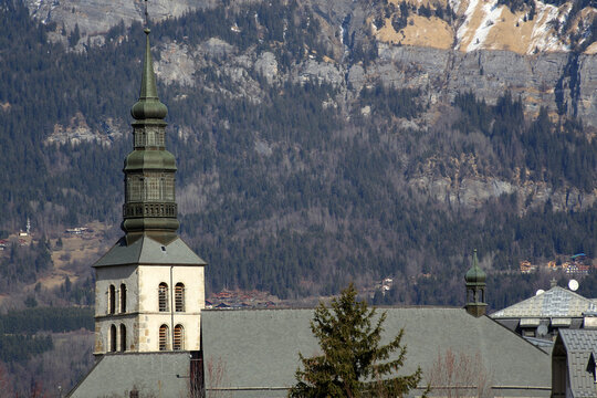 Eglise Saint-Gervais-et-Protais. Saint-Gervais-les-Bains. Haute-Savoie. Auvergne-Rhône-Alpes. France..