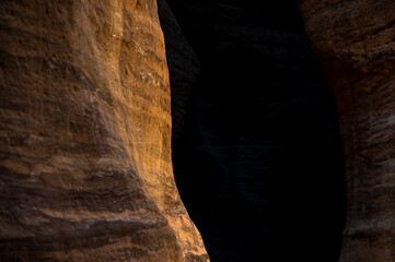 Amazing rock formations of Wadi Numeira, Jordan.