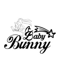 Fototapeta premium Hoppy Easter Svg, Cute Easter Bunny, Happy Easter Svg, Kids Easter Svg, Funny Easter, Girl Easter Shirt Svg File for Cricut & Silhouette Png,Happy EASTER SVG PNG, Easter shirt svg