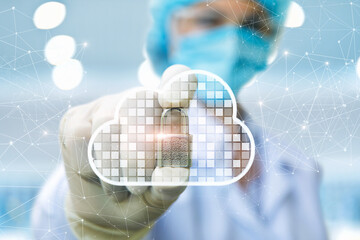 Doctor sets protection in data cloud .