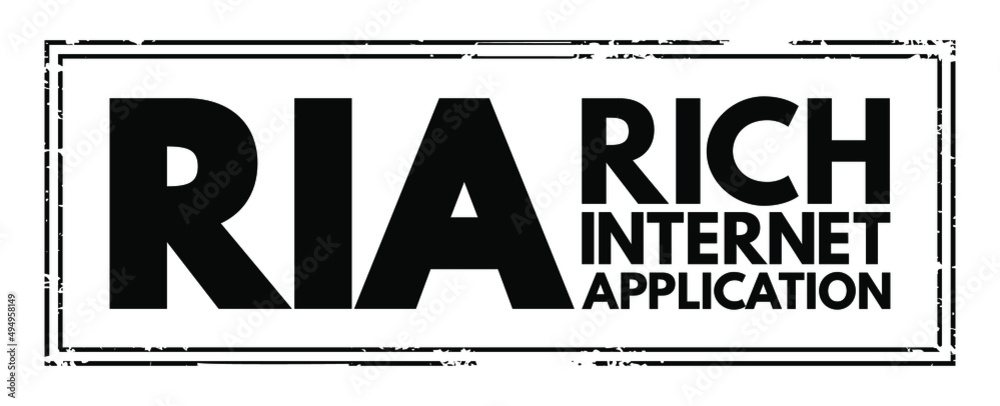 Aufkleber ria rich internet application - web application designed to deliver the same features and functions 