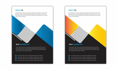 Modern digital marketing agency flyer template, Brochure template poster background for business design.