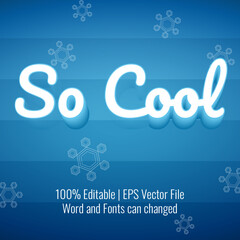 beautiful editable text with winter design 