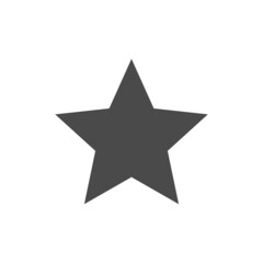 Star vector icon. Simple pictogram.