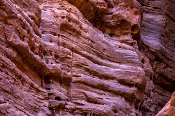 Amazing rock formations of Wadi Numeira, Jordan.