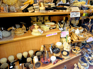 Vintage Italian brush shop display - BOLOGNA, ITALY