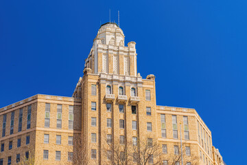 Sunny view of the historical Rehabilitation Services Ark