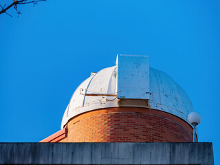 Sunny view of the observatory of University of Arkansas