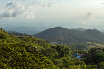 Fototapeta premium Beatiful landscape with clouds Costa Rica