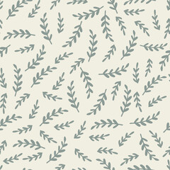 Fototapeta premium Floral seamless pattern background, vector repeating digital paper for fabric, wallpaper, stationery, textile. 